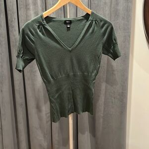 Vintage Y2K short sleeve green sweater